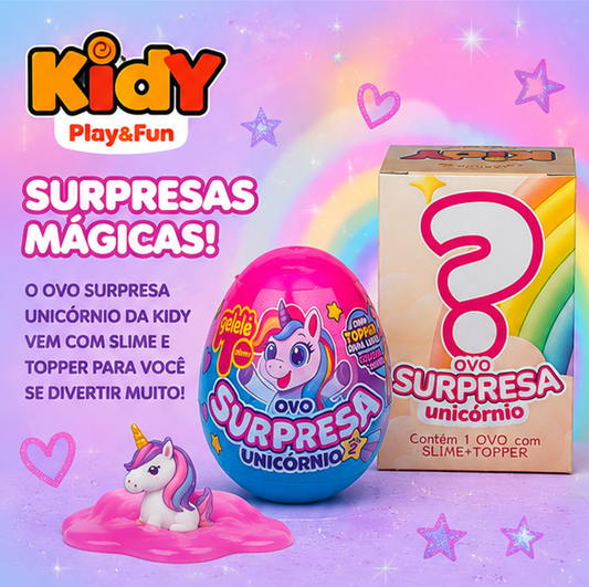 Brinquedo OVO Slime GELELE com Topper Surpresa - Kidy Calçados -
