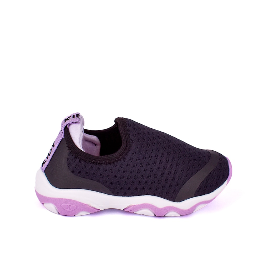 TENIS INFANTIL MENINA KIDY PLAY RESPITEC PRETO/LILAS Kidy