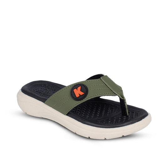 Chinelo Infantil Menino Kidy Fly Verde Militar Preto Antiderrapante - Kidy Calçados -