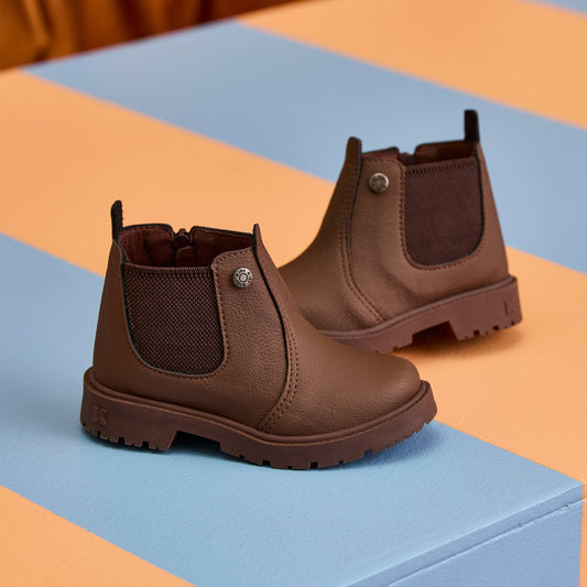 Coturno Infantil Kidy Max Marrom Conforto e Estilo para Crianças - Kidy Calçados -