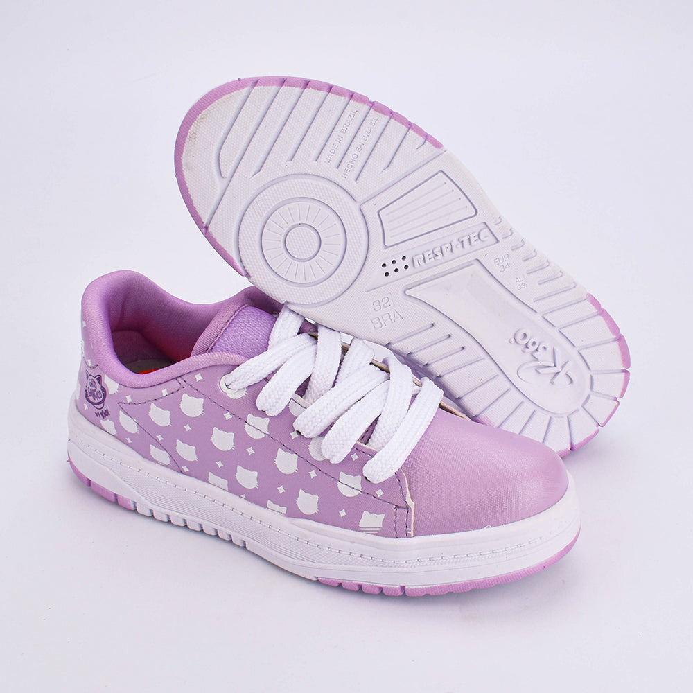 TÊNIS Infantil Menina Gato Galáctico K360 ESTILO RESPITEC LAVANDA/UVA Kidy