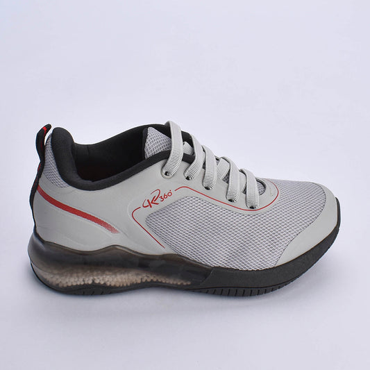 Tênis Infantil K360 Alpha Air Cinza e Vermelho - Amortecimento e Conforto para o Dia a Dia