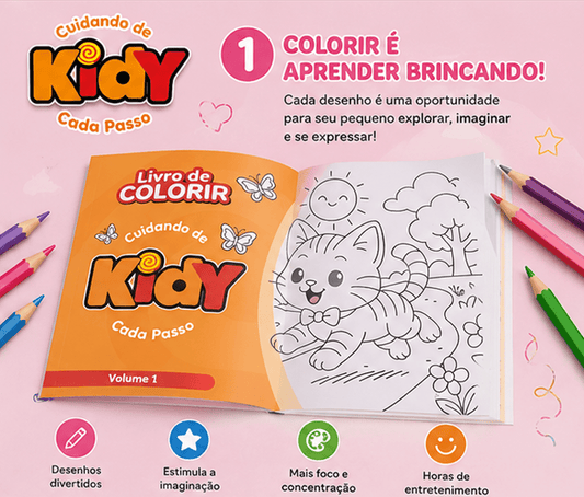 Livro para Colorir Kidy Goods - Kidy Calçados -