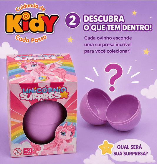 Ovo Unicórnio Surprise é um brinquedo encantador Surpresa - Kidy Calçados -