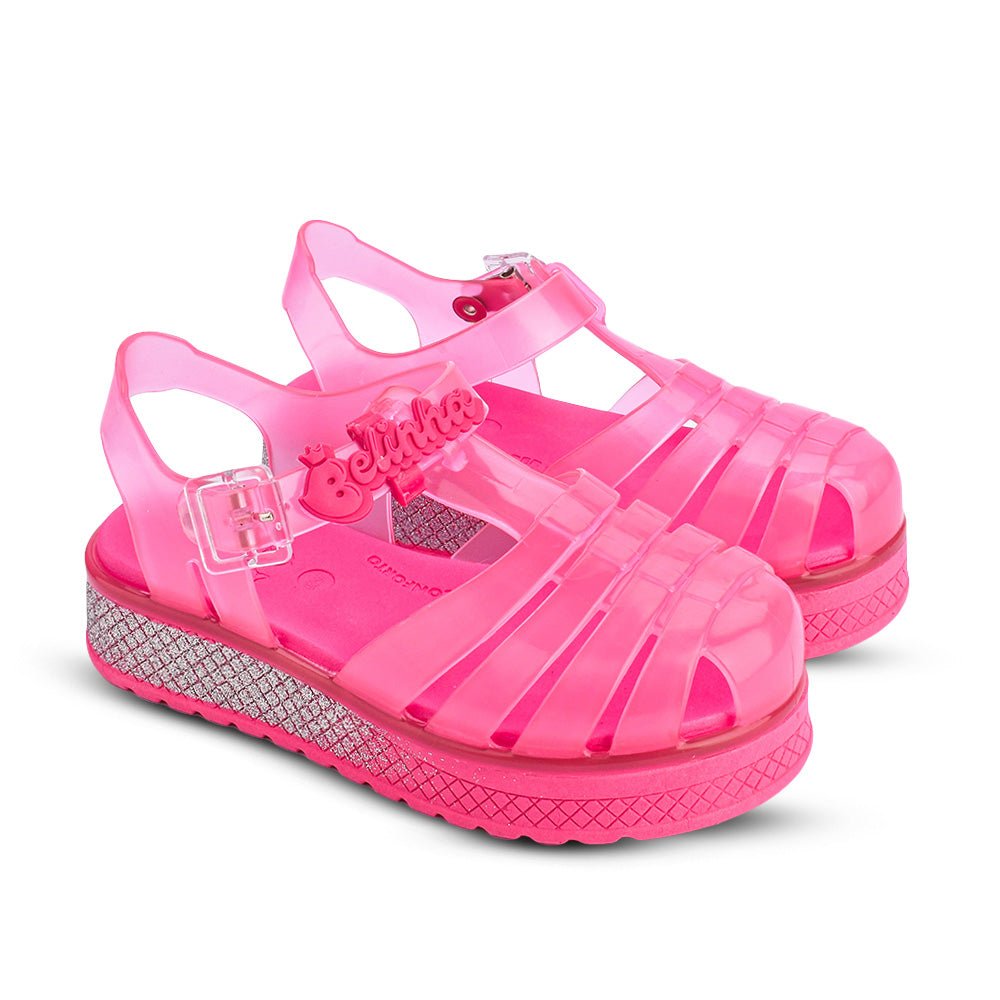 Sandália Infantil Menina Kidy Belinha Gloss Pink Conforto Delicada - Kidy Calçados - Sandália e Papete
