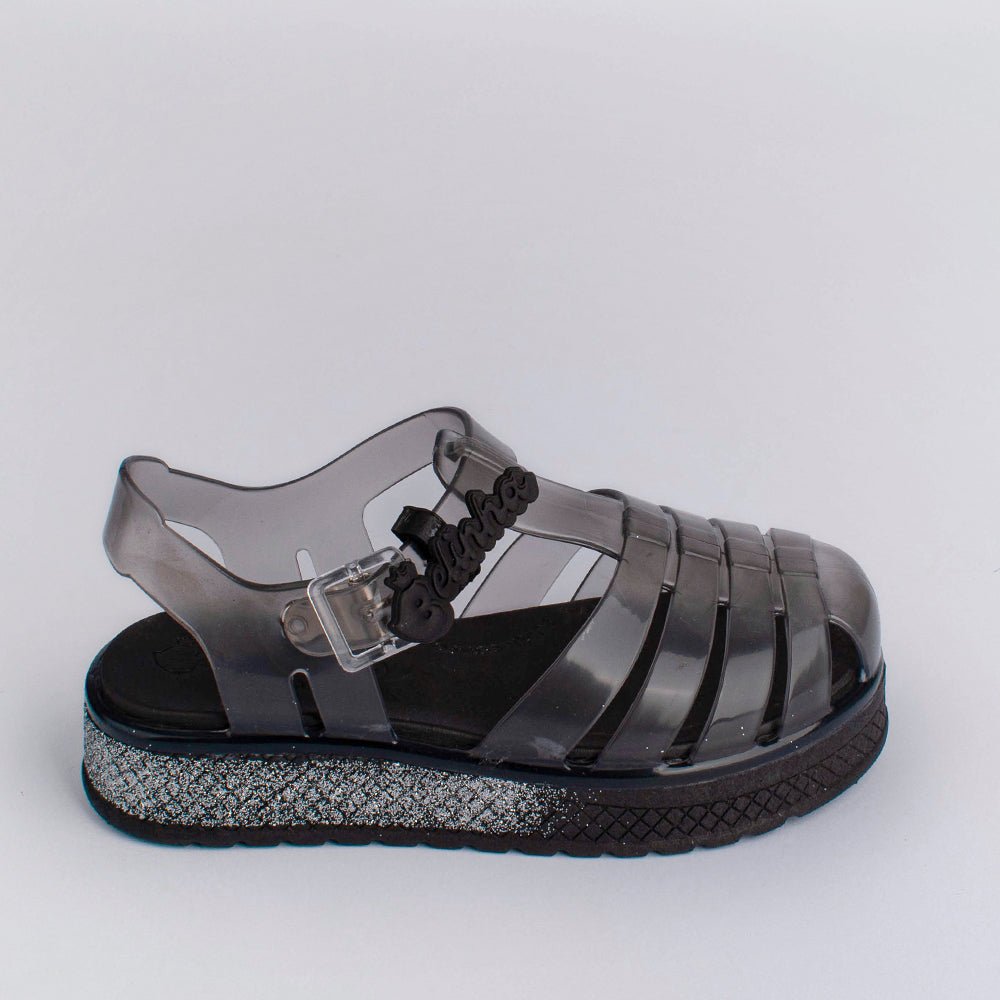 Sandália Infantil Menina Kidy Gloss Belinha Preto Conforto e Estilo - Kidy Calçados - Sandália e Papete