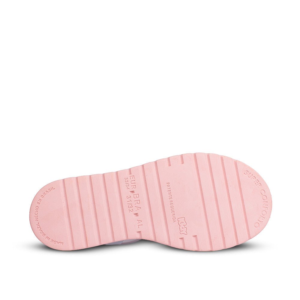 Sandália Infantil Menina Kidy Gloss Nude Leve Brilhante Fivela de Ajuste - Kidy Calçados -