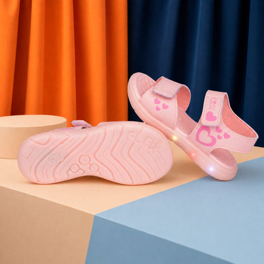 Sandália Infantil Menina Kidy Nude Delicada Flexível Velcro Duplo - Kidy Calçados -