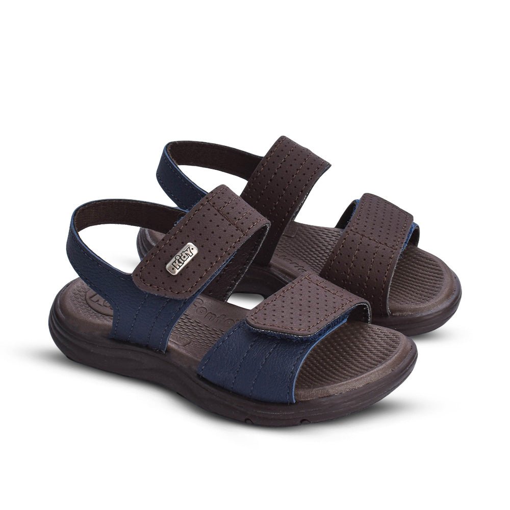 Sandália Infantil Menino Kidy Flex Anatômica Marinho Café - Kidy Calçados - Sandália e Papete