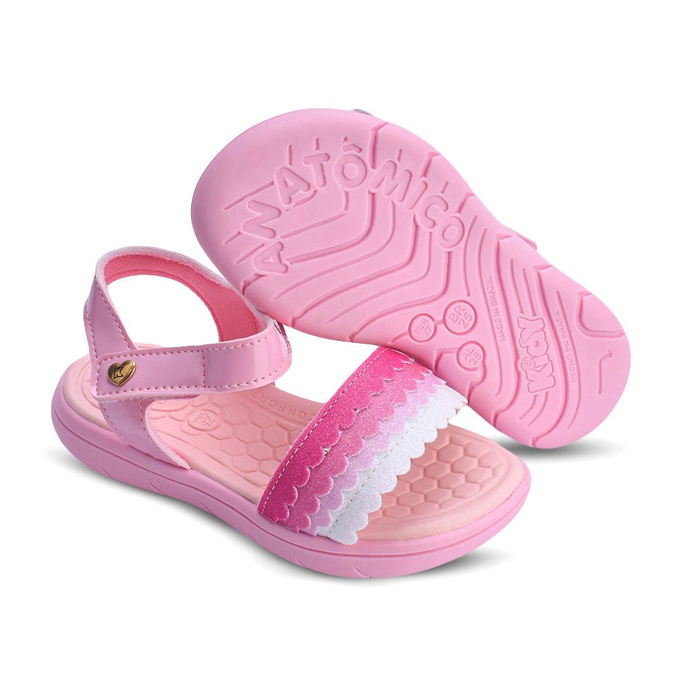 Sandália Menina Infantil Kidy Toys Baby Rosa - Kidy Calçados - Sandália e Papete
