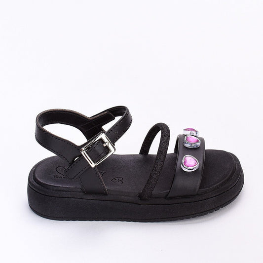 SAND.KIDY MINI FLAT FORM Brinquedo Surpresa PRETO Kidy - Kidy Calçados - Sandália e Papete