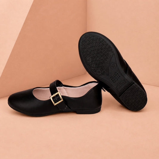 Sapatilha Infantil Menina Kidy Soft Preto Delicada Fivela - Kidy Calçados -