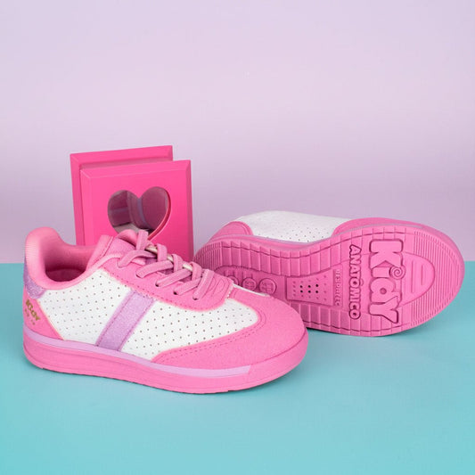 Tênis Infantil Feminino Kidy RK 70 Rosa Antiderrapante - Kidy Calçados - Tênis