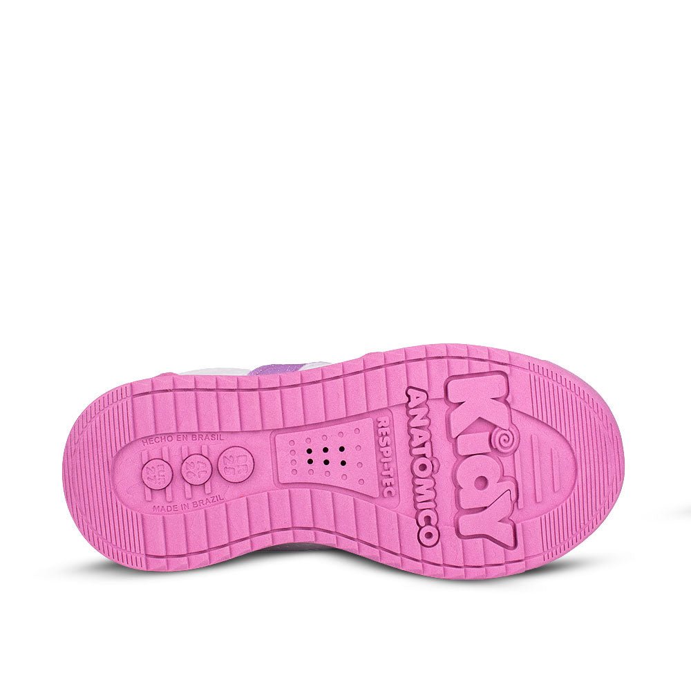 Tênis Infantil Feminino Kidy RK 70 Rosa Antiderrapante - Kidy Calçados - Tênis