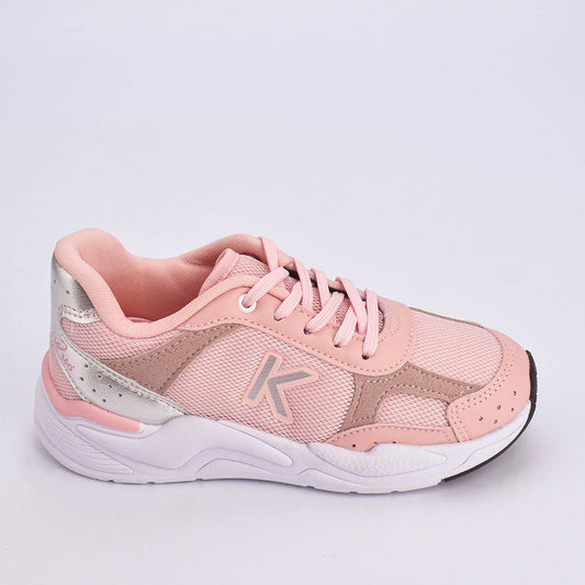 TENIS INFANTIL MENINA K360 RETRO NUDE/PRATA - Kidy Calçados - Tênis