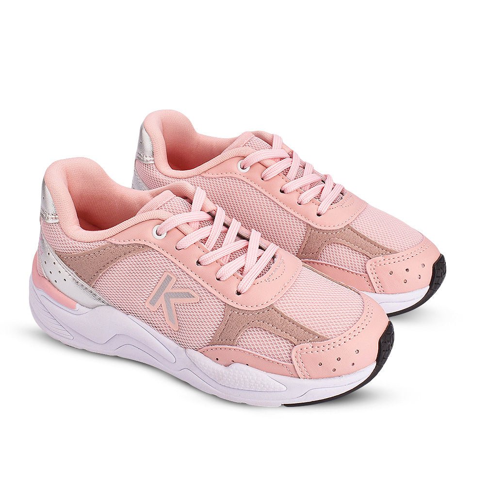 TENIS INFANTIL MENINA K360 RETRO NUDE/PRATA - Kidy Calçados - Tênis