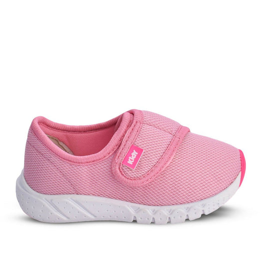 Tênis Infantil Menina Kidy Bebê Equilíbrio Rosa com Pink Neon - Kidy Calçados - Tênis