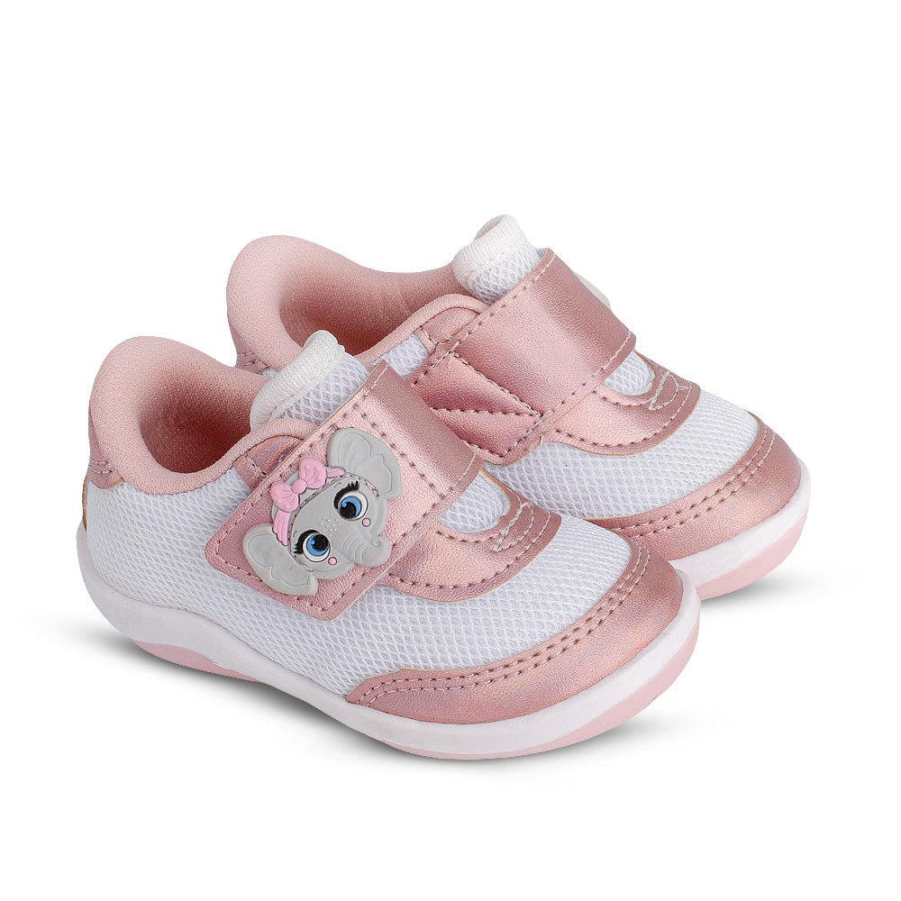 Tênis Infantil Menina Kidy Colors Equilíbrio Branco Delicado Primeiros Passos - Kidy Calçados - Tênis