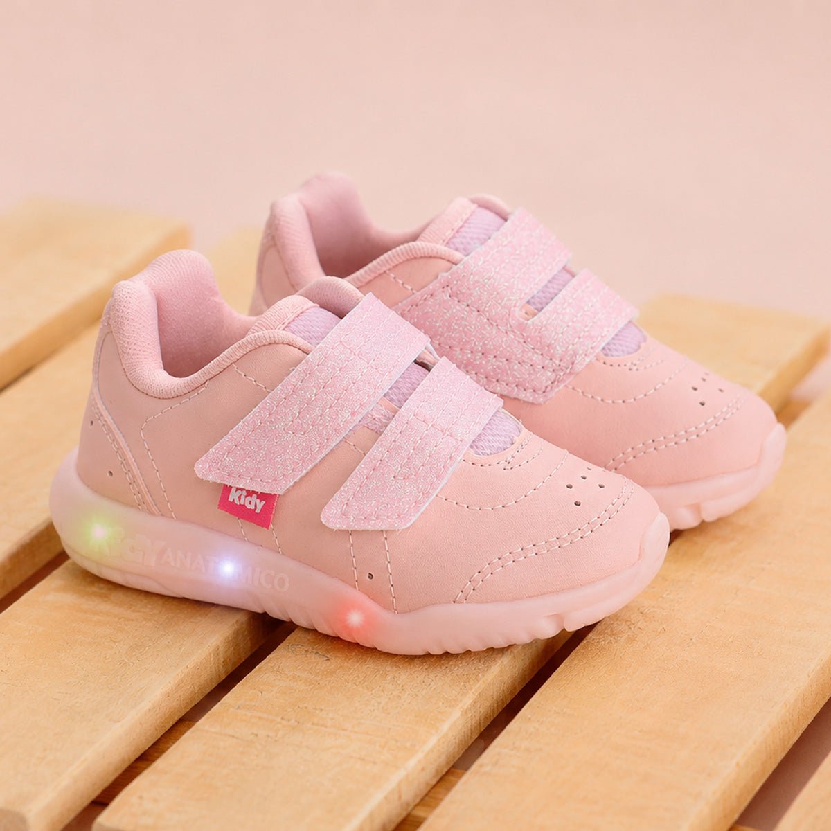 Tênis Infantil Menina Kidy Flex Ligth Nude - Kidy Calçados - Tênis