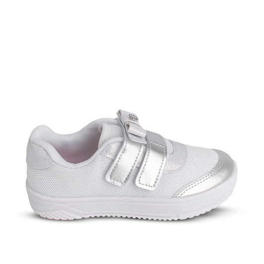 Tênis Infantil Menina Kidy Happy Branco Com Arquinho Delicado - Kidy Calçados - Tênis