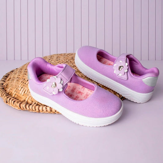Tênis Infantil Menina Kidy Happy Lilás Conforto e Delicadeza - Kidy Calçados - Tênis
