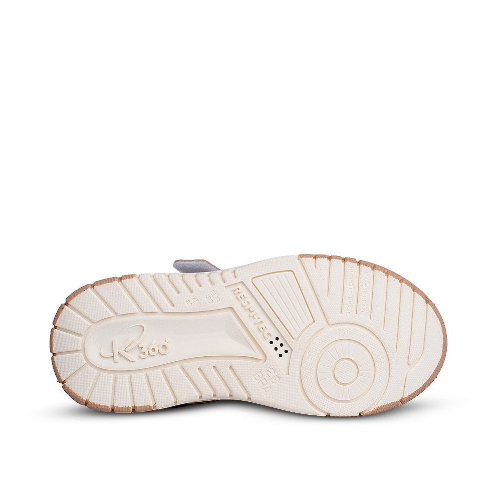 Tênis Infantil Menina Kidy K360 Estilo Casual Respitec Off White Moderno - Kidy Calçados -
