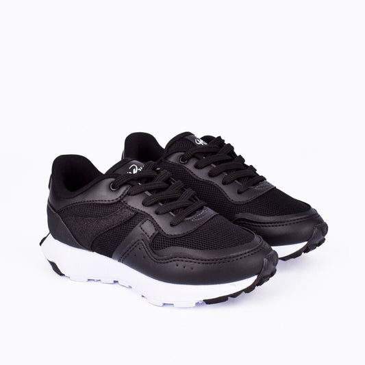 Tênis Infantil Menina Kidy K360 Jogger Glitter Preto Estilo e Conforto - Kidy Calçados - Tênis