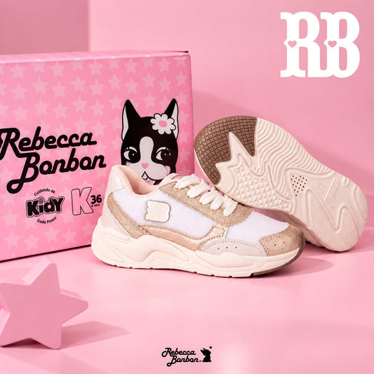 Tênis Infantil Menina Kidy K360 Retrô Rebecca Bonbon Dourado - Kidy Calçados -