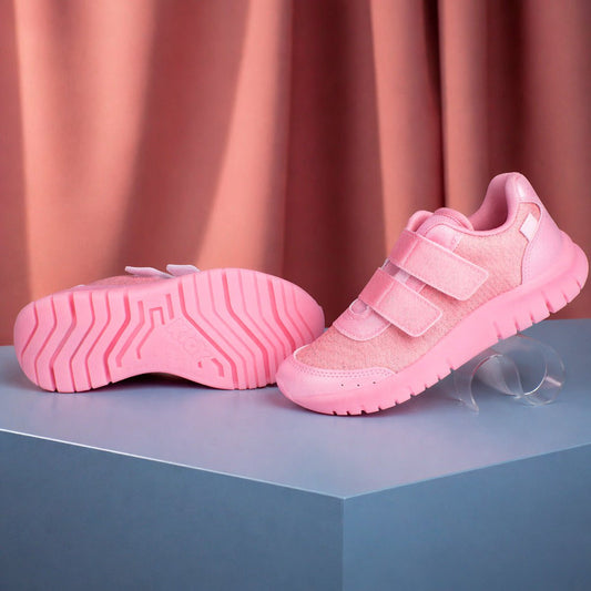Tênis Infantil Menina Kidy Light Fun Led Rosa Pisca - Pisca e Velcro Duplo - Kidy Calçados -