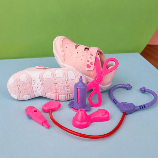 Tênis Infantil Menina Kidy Play Rosa Anatômico Com Brinquedo - Kidy Calçados -