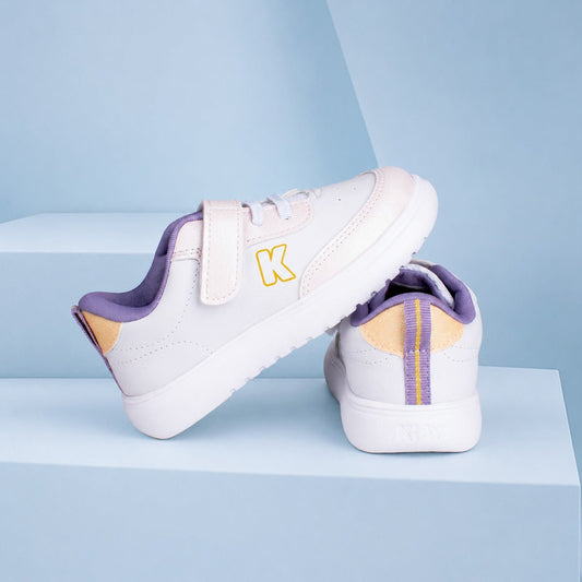 Tênis Infantil Menina Kidy Soft Off White Fecho Duplo e Conforto - Kidy Calçados -