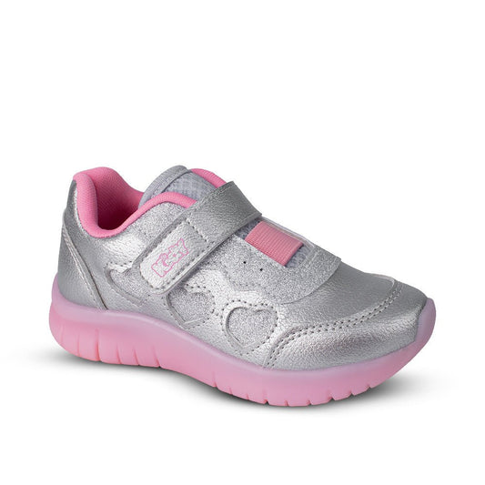 Tênis Infantil Menina Kidy Ultra Flex Prata Macio Anatômico - Kidy Calçados -
