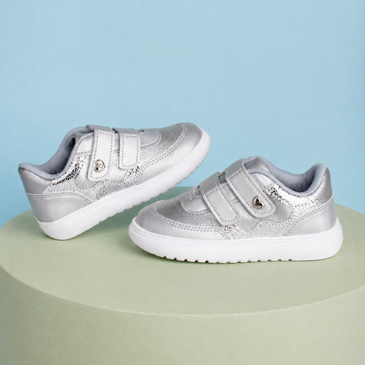Tênis Infantil Meninas Prata Kidy Soft Casual Brilho e Conforto - Kidy Calçados -