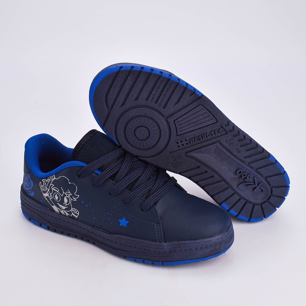 TÊNIS Infantil Menino Gato Galáctico K360 ESTILO RESPITEC MARINHO/AZUL ROYAL/GELO Kidy - Kidy Calçados - Tênis