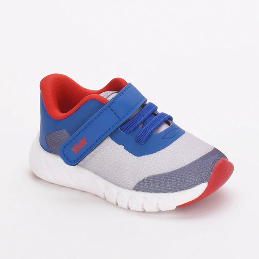Tênis Infantil Menino Kidy Casual Equilíbrio Branco Azul - Kidy Calçados - Tênis