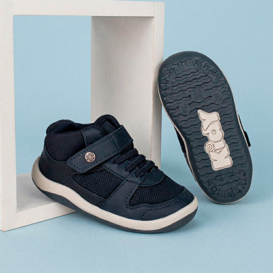 Tênis Infantil Menino Kidy Colors Equilíbrio Marinho com Velcro Primeiros Passos - Kidy Calçados -