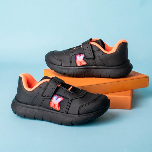 Tênis Infantil Menino Kidy Flex Light Preto Led Fechamento Velcro 22 ao 27 - Kidy Calçados -