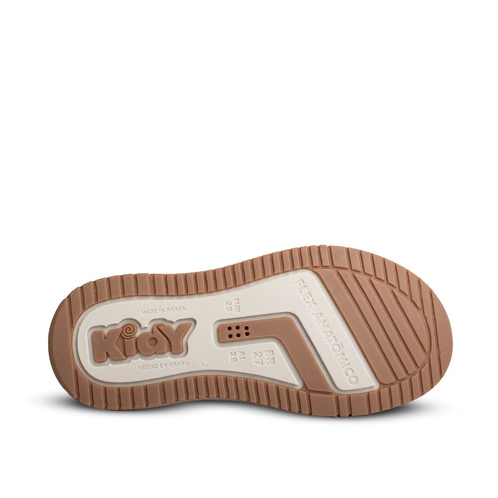 Tênis Infantil Menino Kidy Happy Verde Militar Velcro Elástico Moderno - Kidy Calçados -