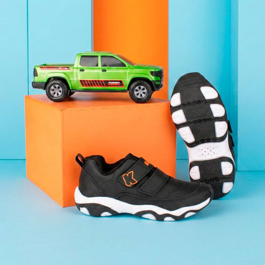 Tênis Infantil Menino Kidy Play Respitec Preto com Velcro - Kidy Calçados -