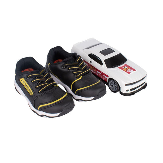 Tênis Infantil Menino Kidy Play Respitec Preto/Amarelo Respirável e Confortável - Kidy Calçados - Tênis