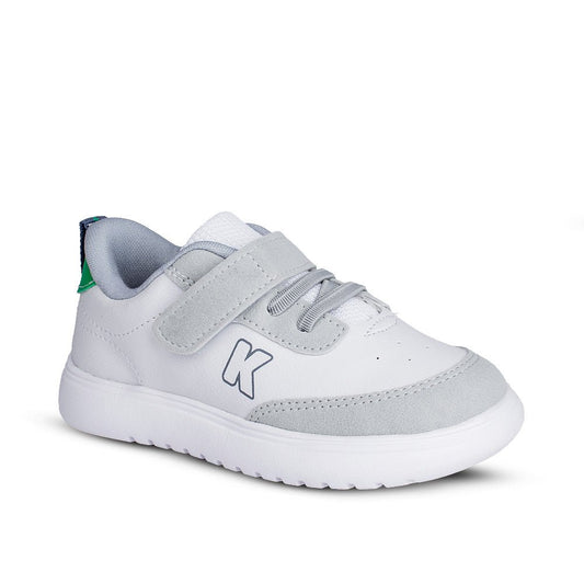 Tênis Infantil Menino Kidy Soft Branco/Cinza Conforto e Leveza - Kidy Calçados -