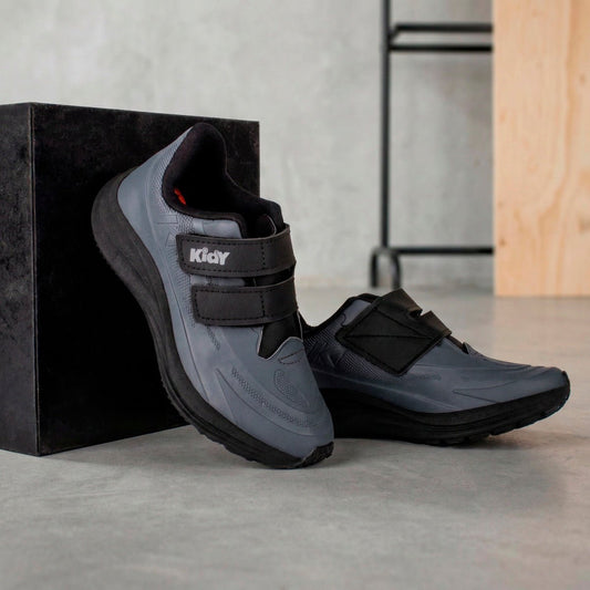 Tênis Infantil Menino Kidy Super Conforto Respitec Grafite/Preto - Kidy Calçados -