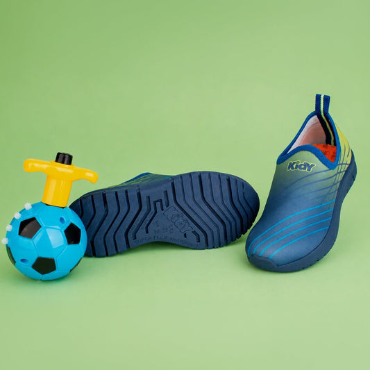 Tênis Infantil Menino Kidy Ultra Flex Azul e Verde Copa Do Mundo Esportivo - Kidy Calçados -