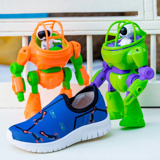 Tênis Infantil Menino Kidy Ultra Flex Azul Macio Anatômico Calce Fácil - Kidy Calçados -
