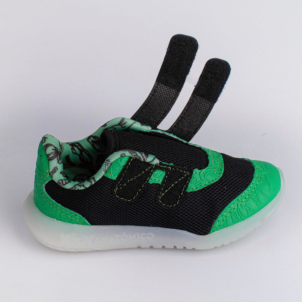 TENIS INFANTIL MENINO LED KIDY FLEX LIGHT PRETO/VERDE Kidy - Kidy Calçados - Tênis