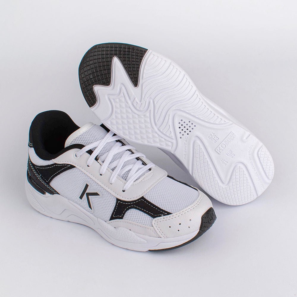 TENIS K360 RETRO BRANCO/PRETO Kidy - Kidy Calçados - Tênis