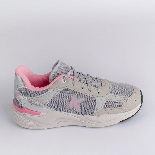 Tênis K360 Retro Cinza e Rosa - Kidy Calçados - Tênis