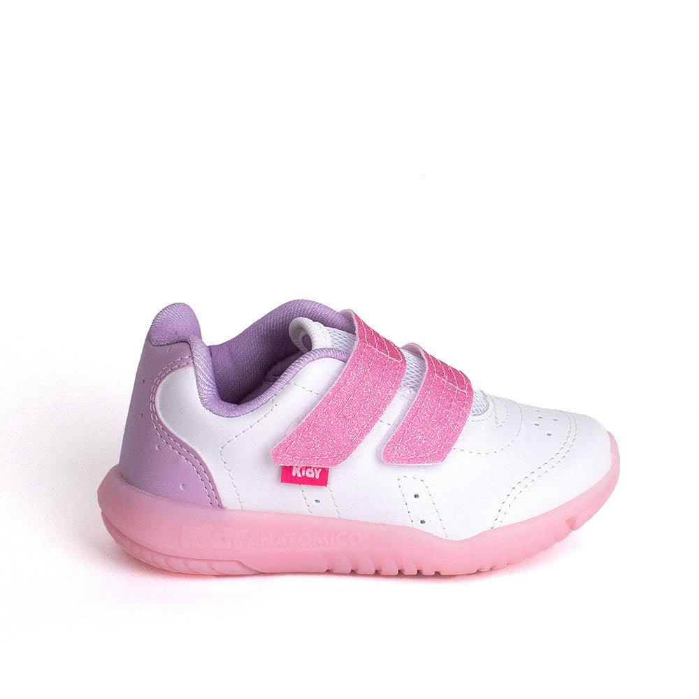 TENIS KIDY FLEX LIGHT BRANCO/ROSA/LILAS Kidy - Kidy Calçados - Tênis