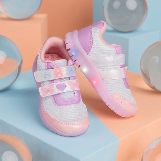TENIS KIDY LIGHT FUN BRANCO/ROSA/LILAS - Kidy Calçados - Tênis