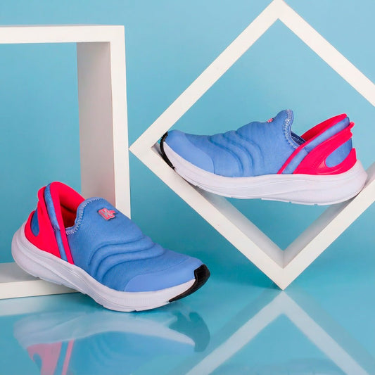 TENIS Menina Infantil K360 ENERGY 2 AZUL CLARO/PINK - Kidy Calçados - Tênis